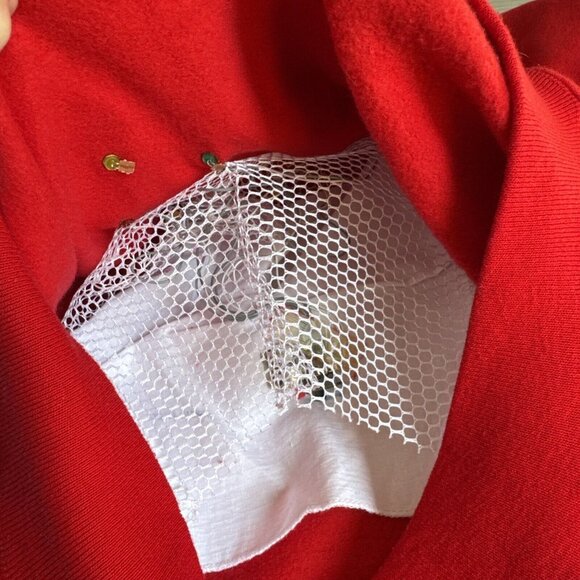 Vintage Ultra Sweats Christmas Sweatshirt Dear Santa I Want It All Light Up Sz M - Picture 9 of 11